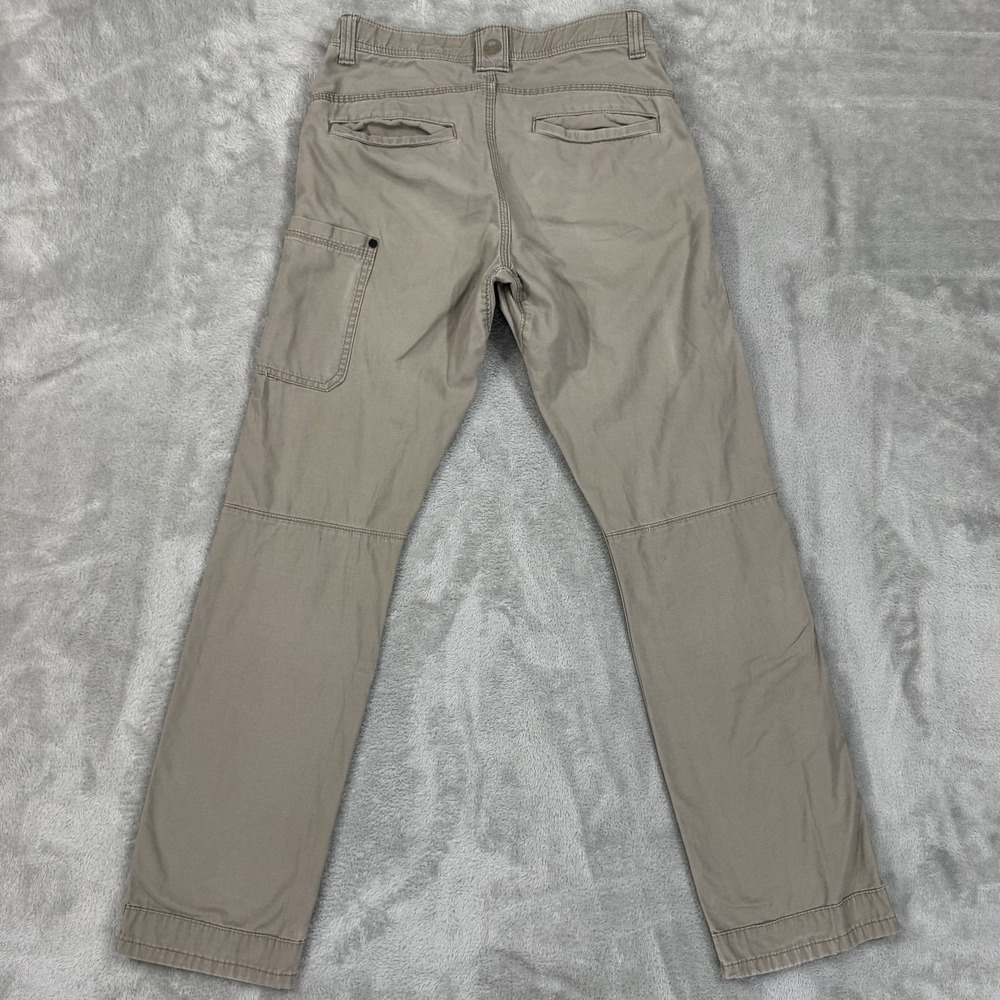 Wrangler Pants Mens 30x32 ATG All Terrain Gear Beige Canvas Utility Gusset Trail - Picture 2 of 16